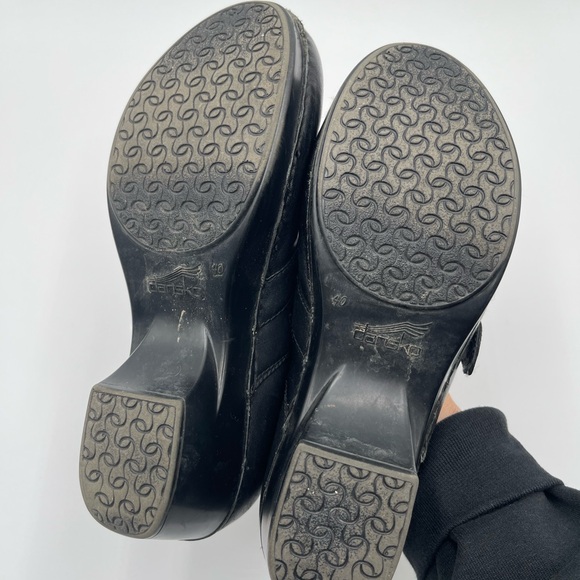 Dansko Women’s Size 40 US 9.5-10 Black Tamara Leather Clog Slip On Workwear - Picture 10 of 14
